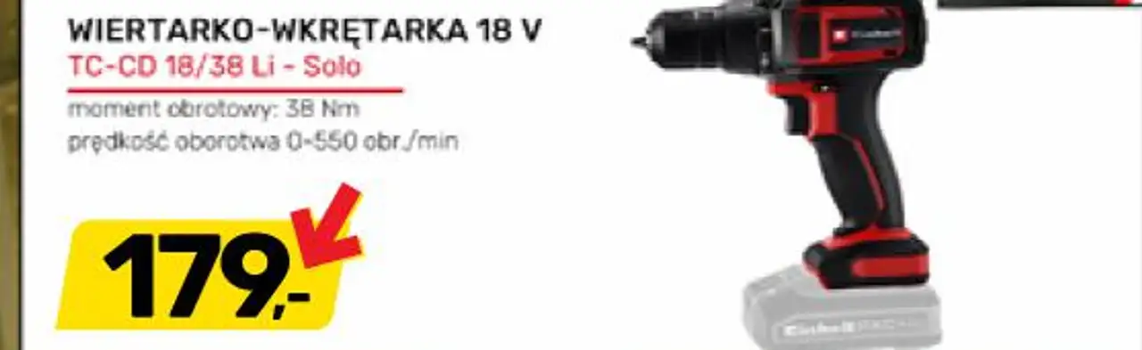 WIERTARKO-WKRĘTARKA 18 V TC-CD 18/38 Li - Solo