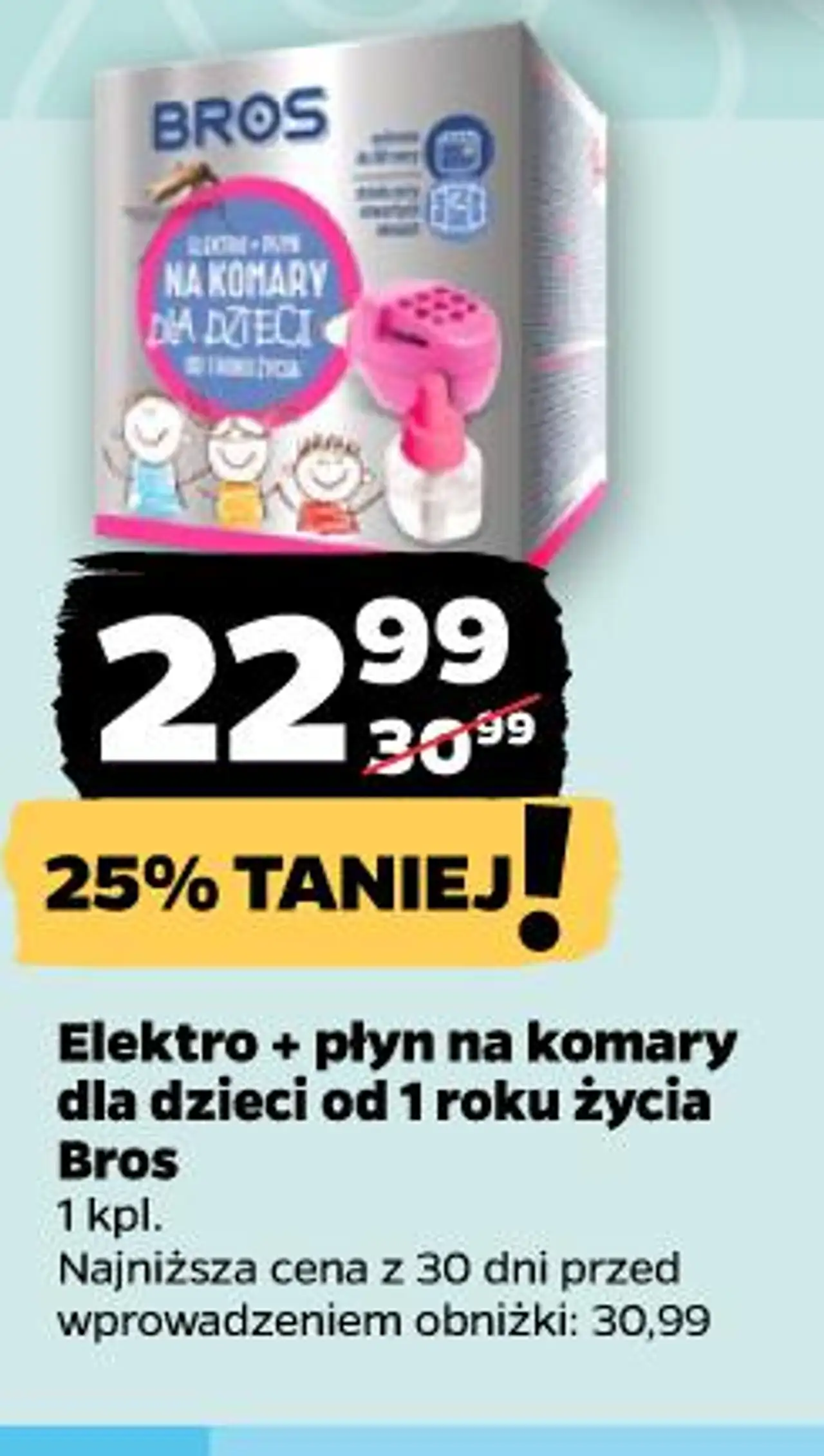 Elektro + płyn na komary dla dzieci od 1 roku życia Bros