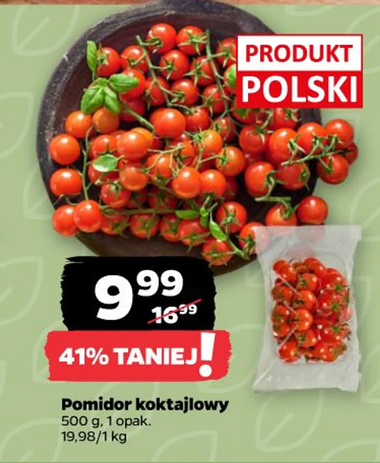 Pomidor koktajlowy 500 g, 1 opak.