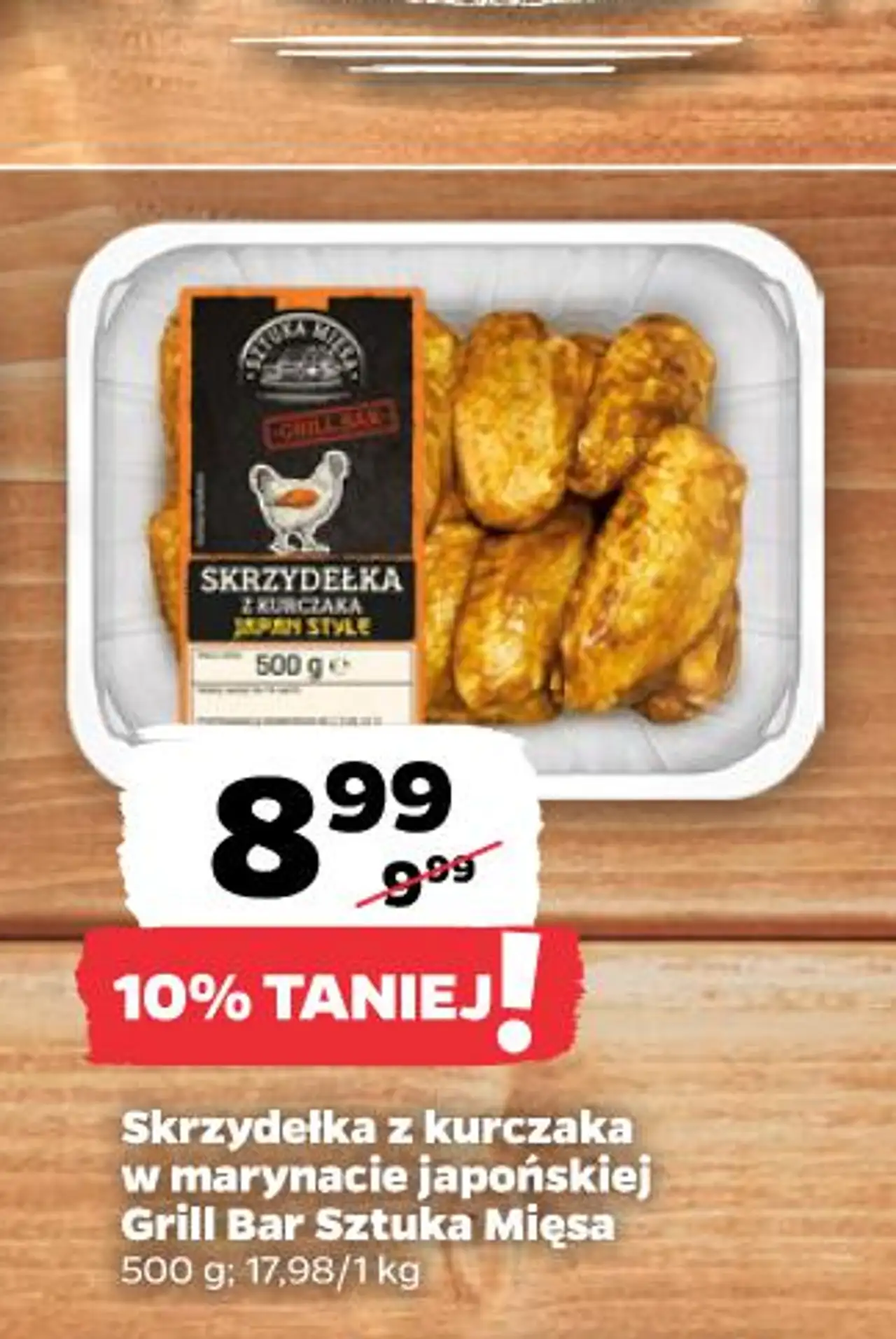 Skrzydełka z kurczaka w marynacie japońskiej Grill Bar Sztuka Mięsa