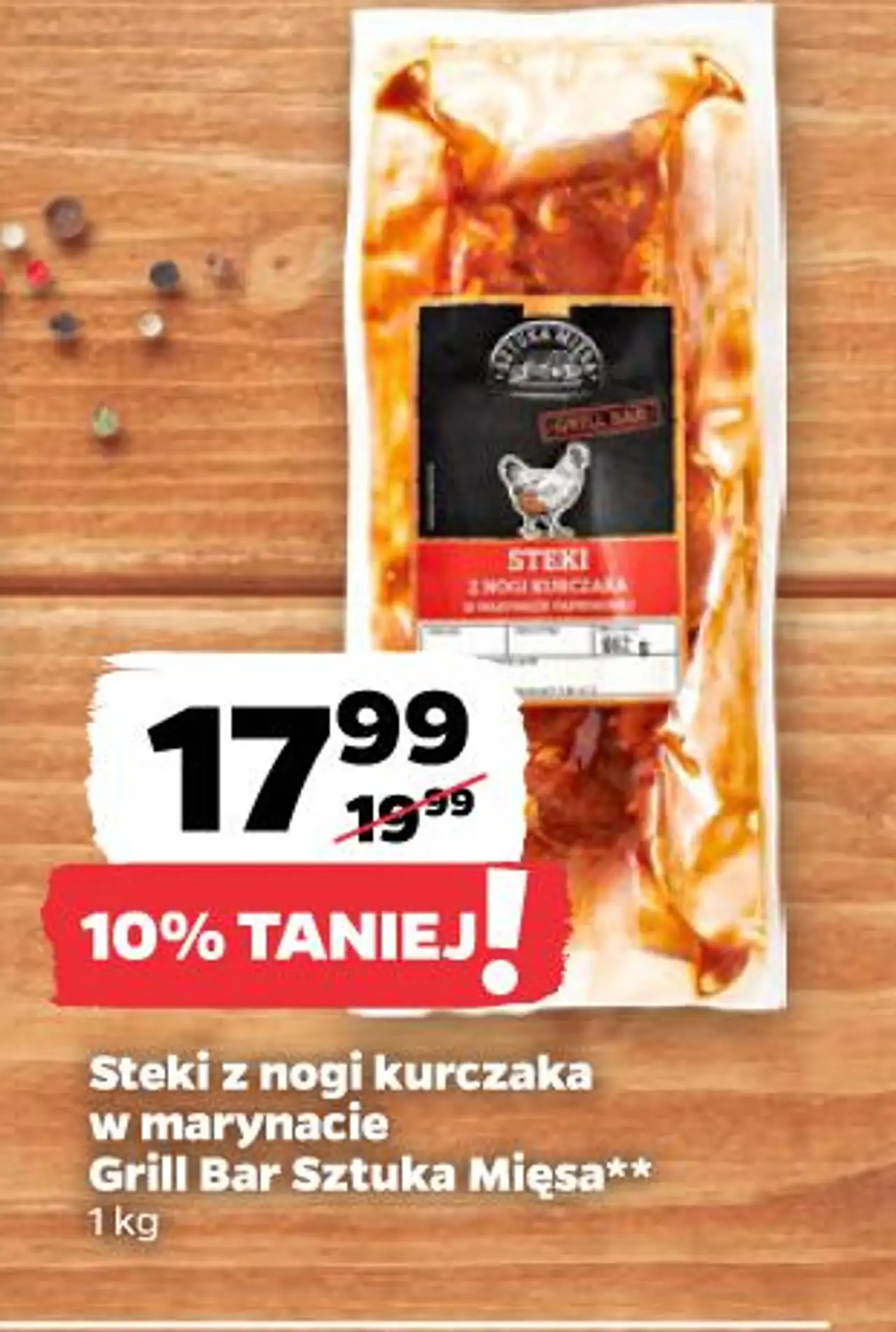 Steki z nogi kurczaka w marynacie Grill Bar Sztuka Mięsa**