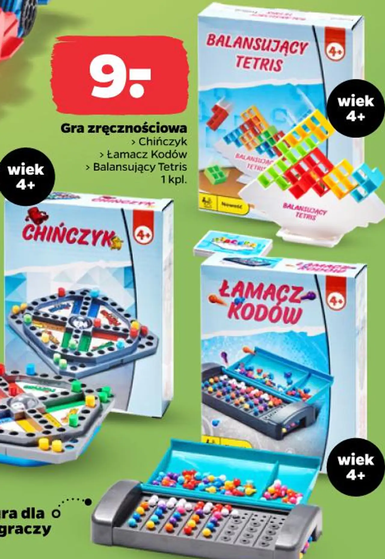 Gra zręcznościowa > Chińczyk > Łamacz Kodów > Balansujący Tetris