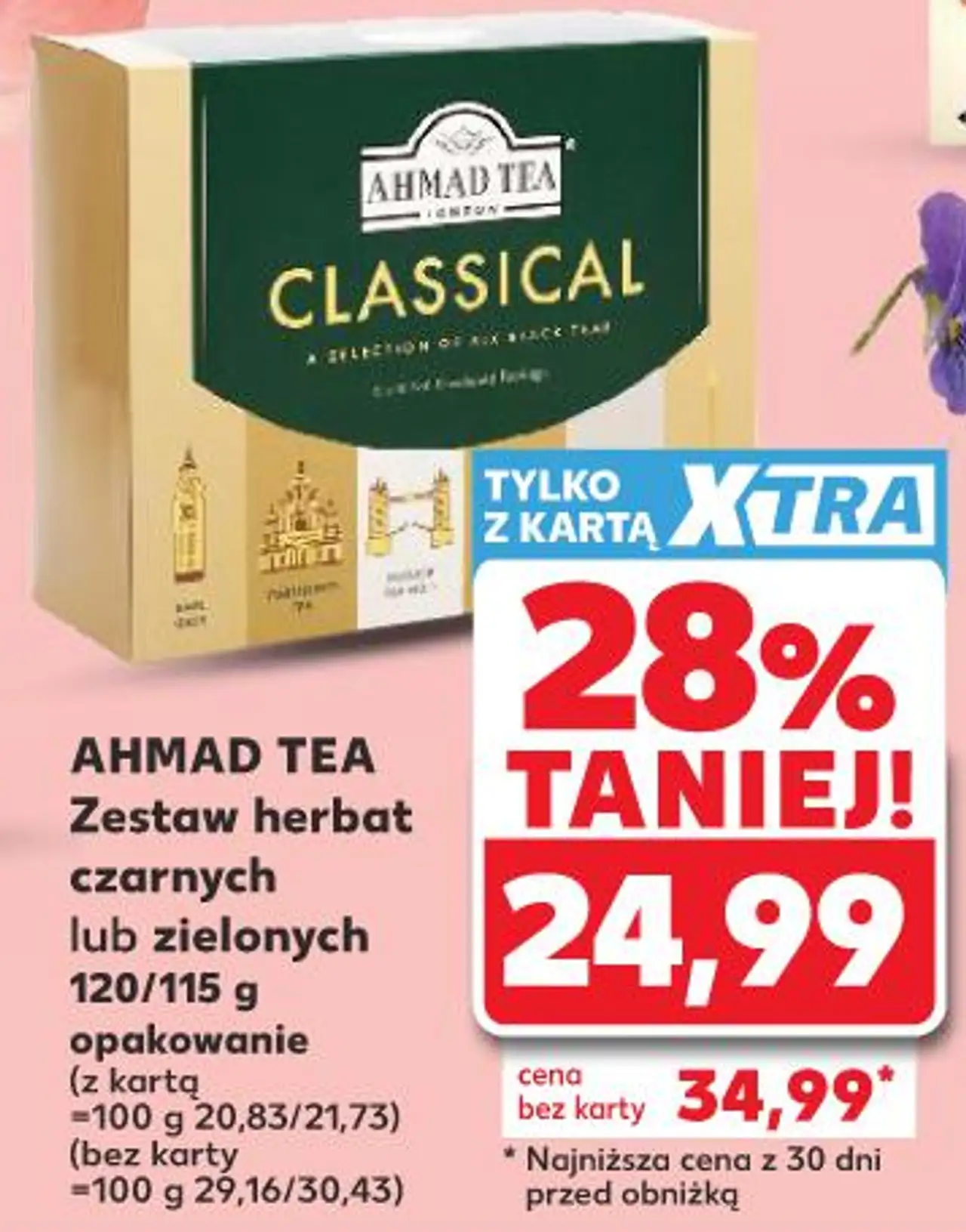Zestaw herbat czarnych lub zielonych Ahmad Tea