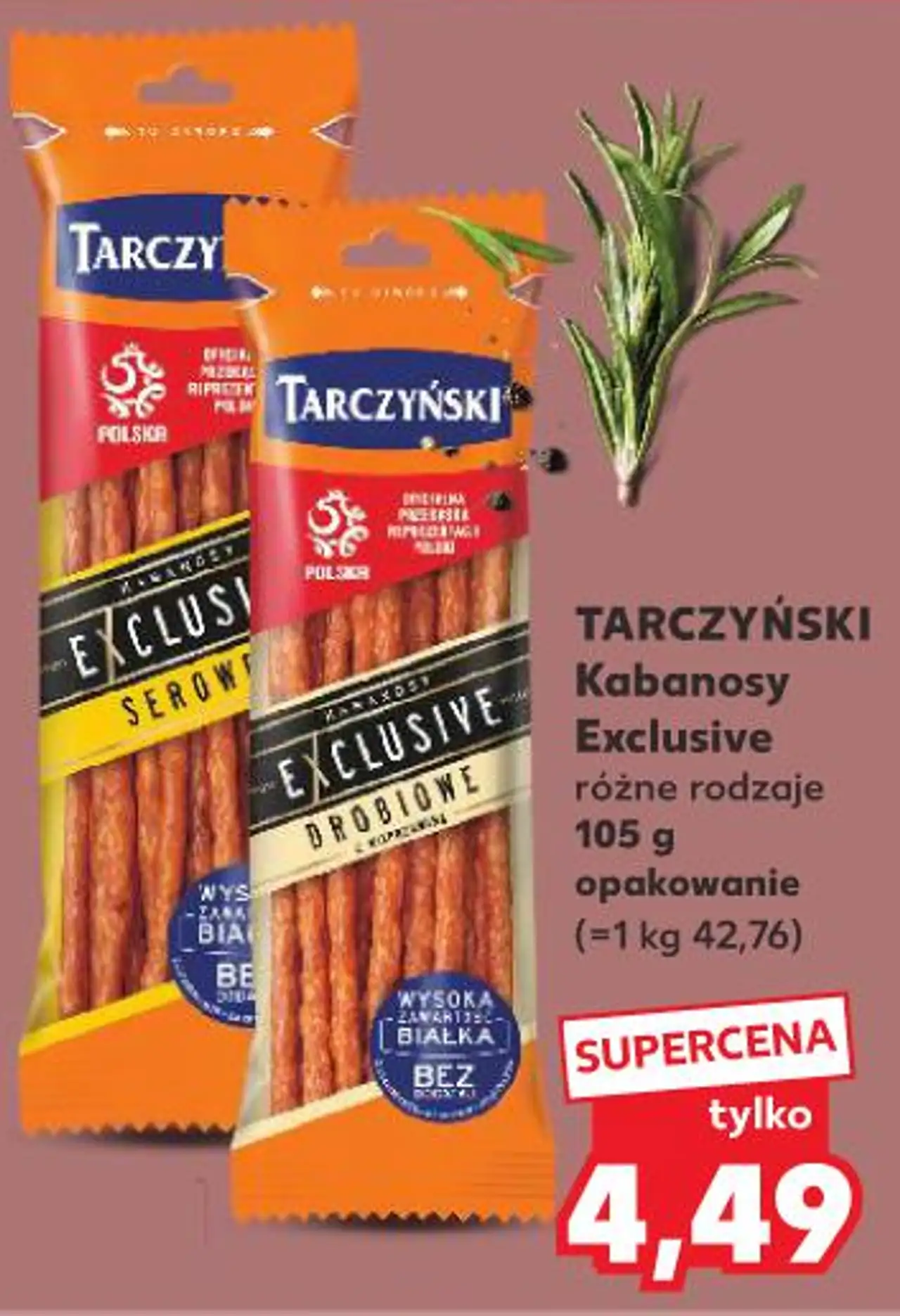 Kabanosy Exclusive TARCZYŃSKI