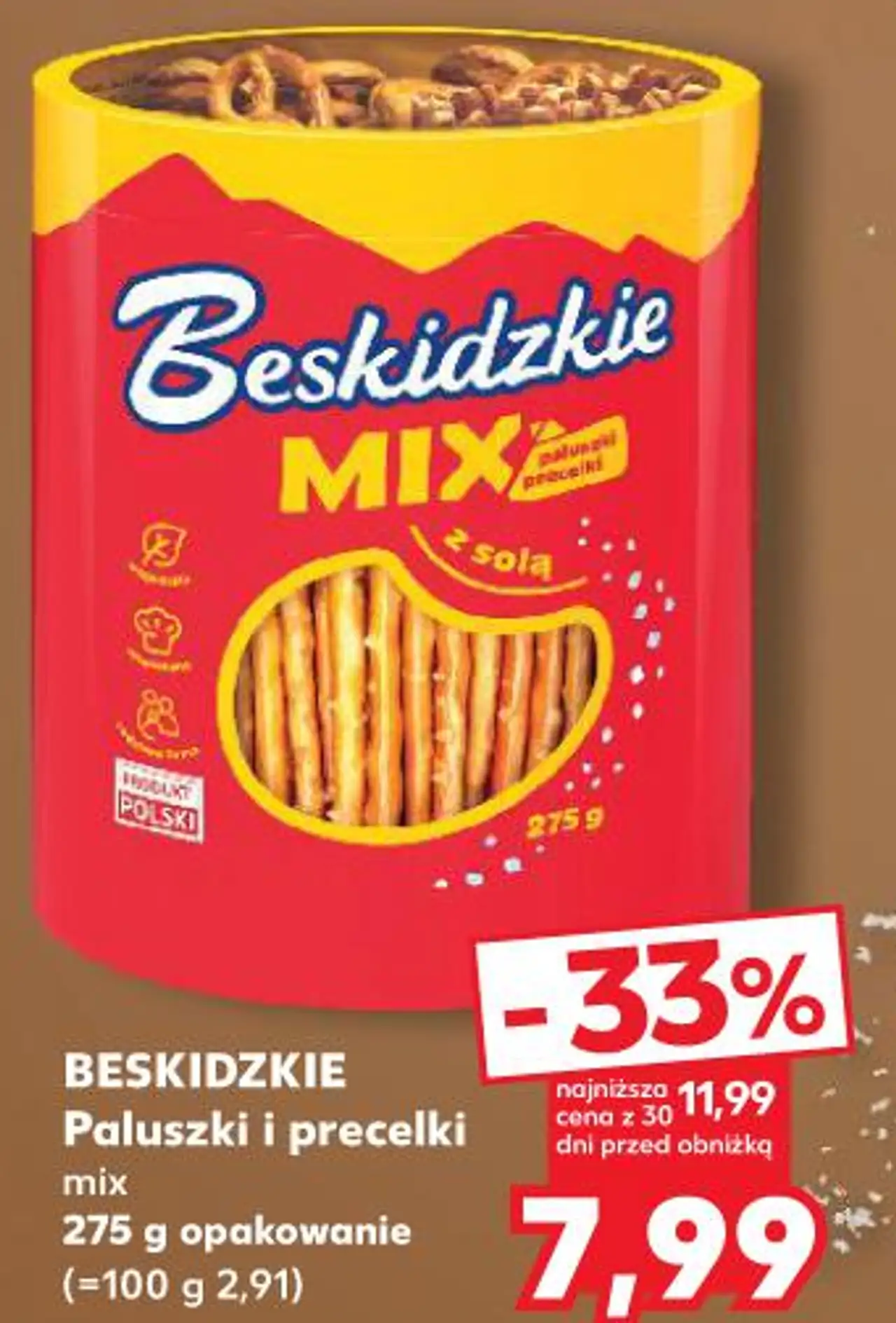 Beskidzkie Paluszki i precelki mix 275 g