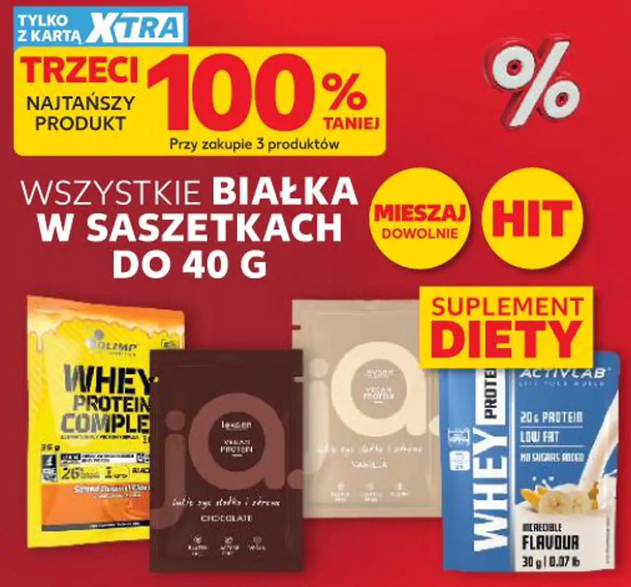WSZYSTKIE BIAŁKA W SASZETKACH DO 40 G