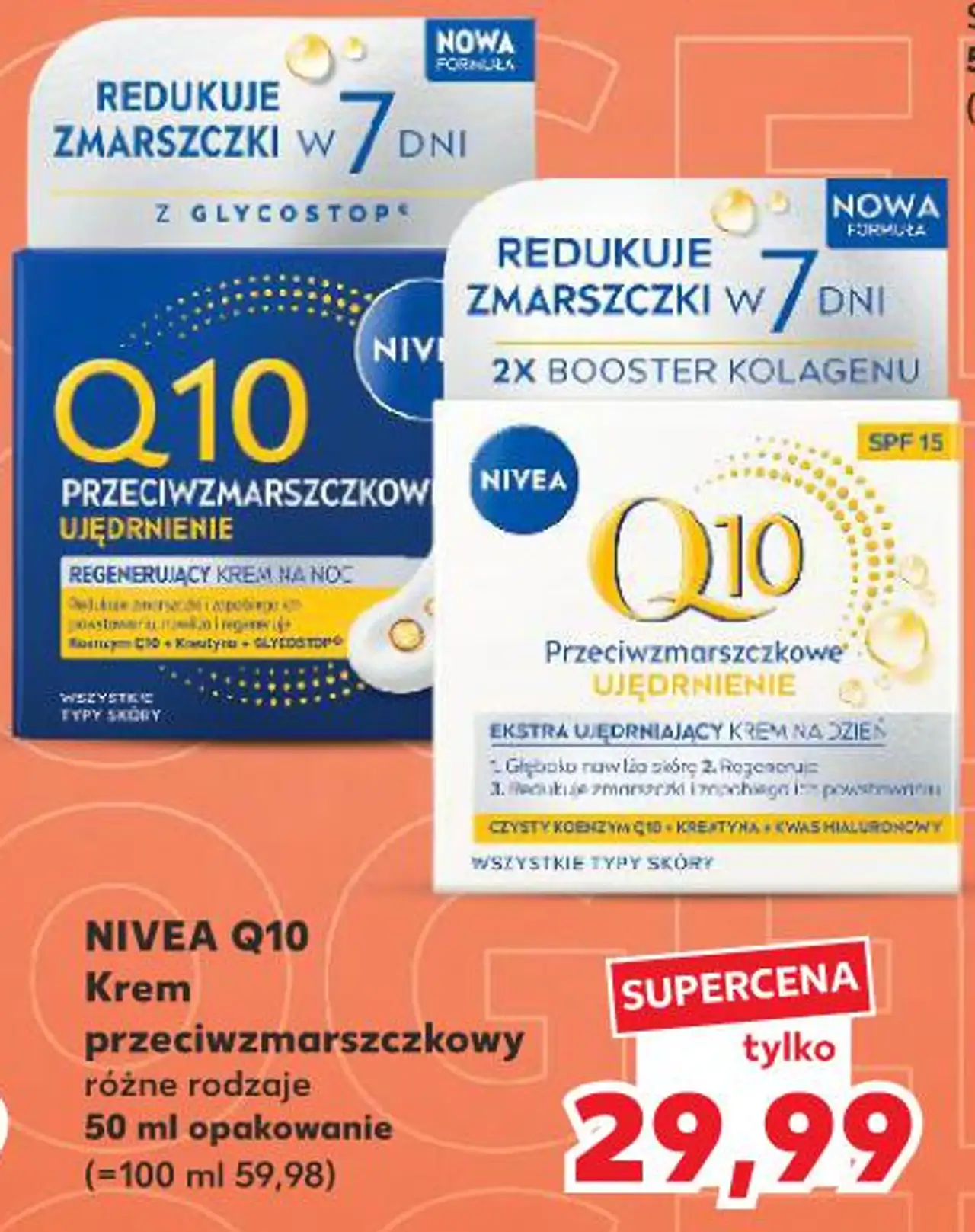 NIVEA Q10 Krem przeciwzmarszczkowy różne rodzaje
