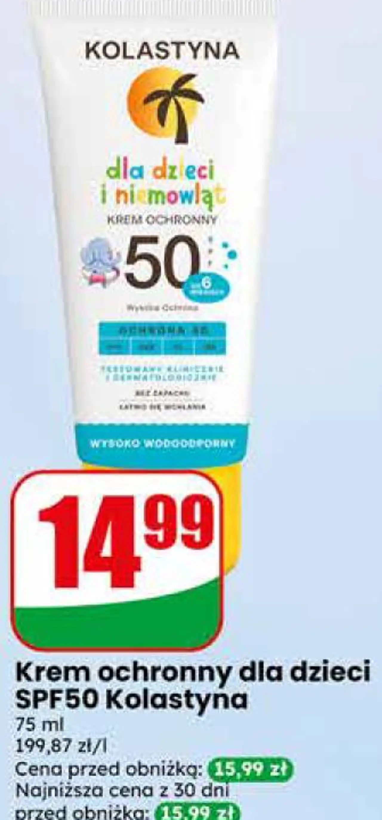Krem ochronny dla dzieci SPF50 Kolastyna 75 ml
