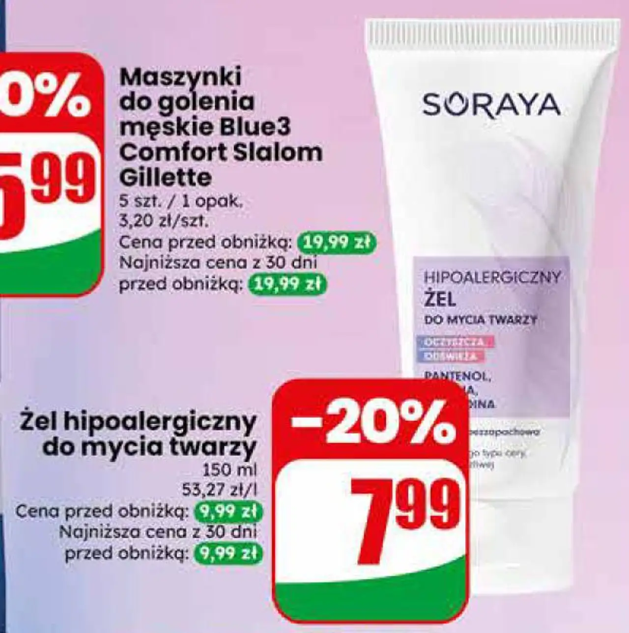 Żel hipoalergiczny do mycia twarzy Soraya