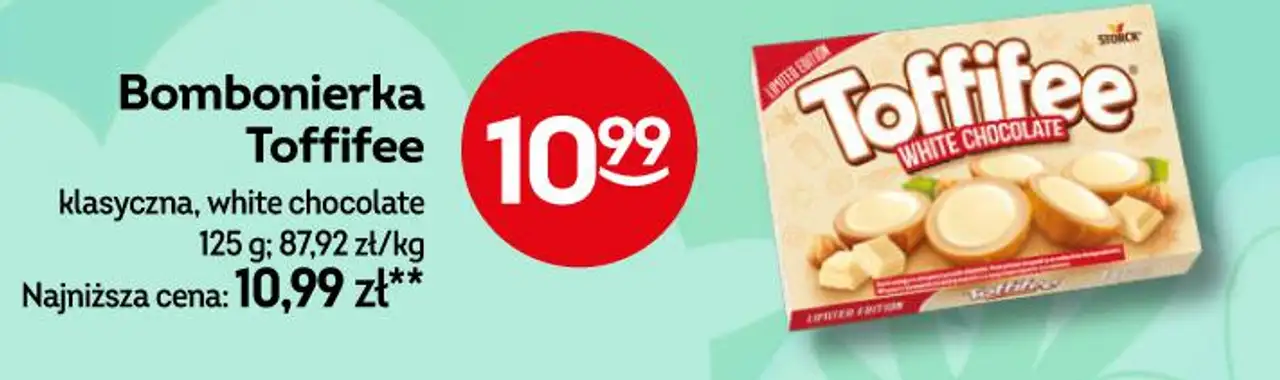 Bombonierka Toffifee klasyczna, white chocolate 125 g