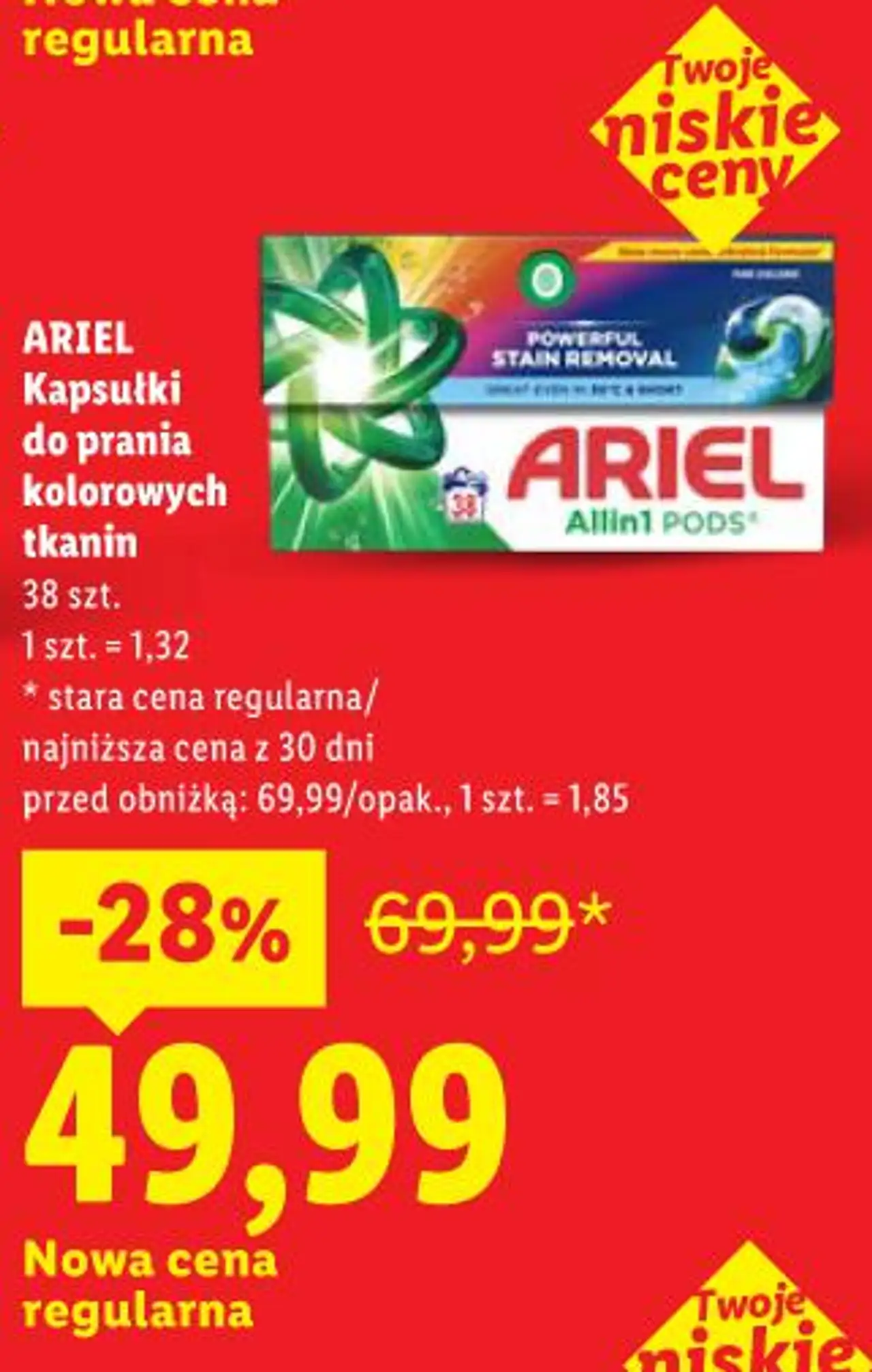 ARIEL Kapsułki do prania kolorowych tkanin