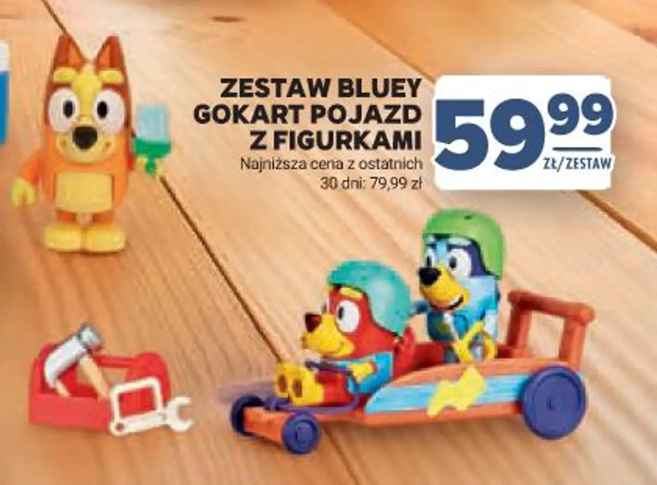 Zestaw Bluey Gokart Pojazd z figurkami