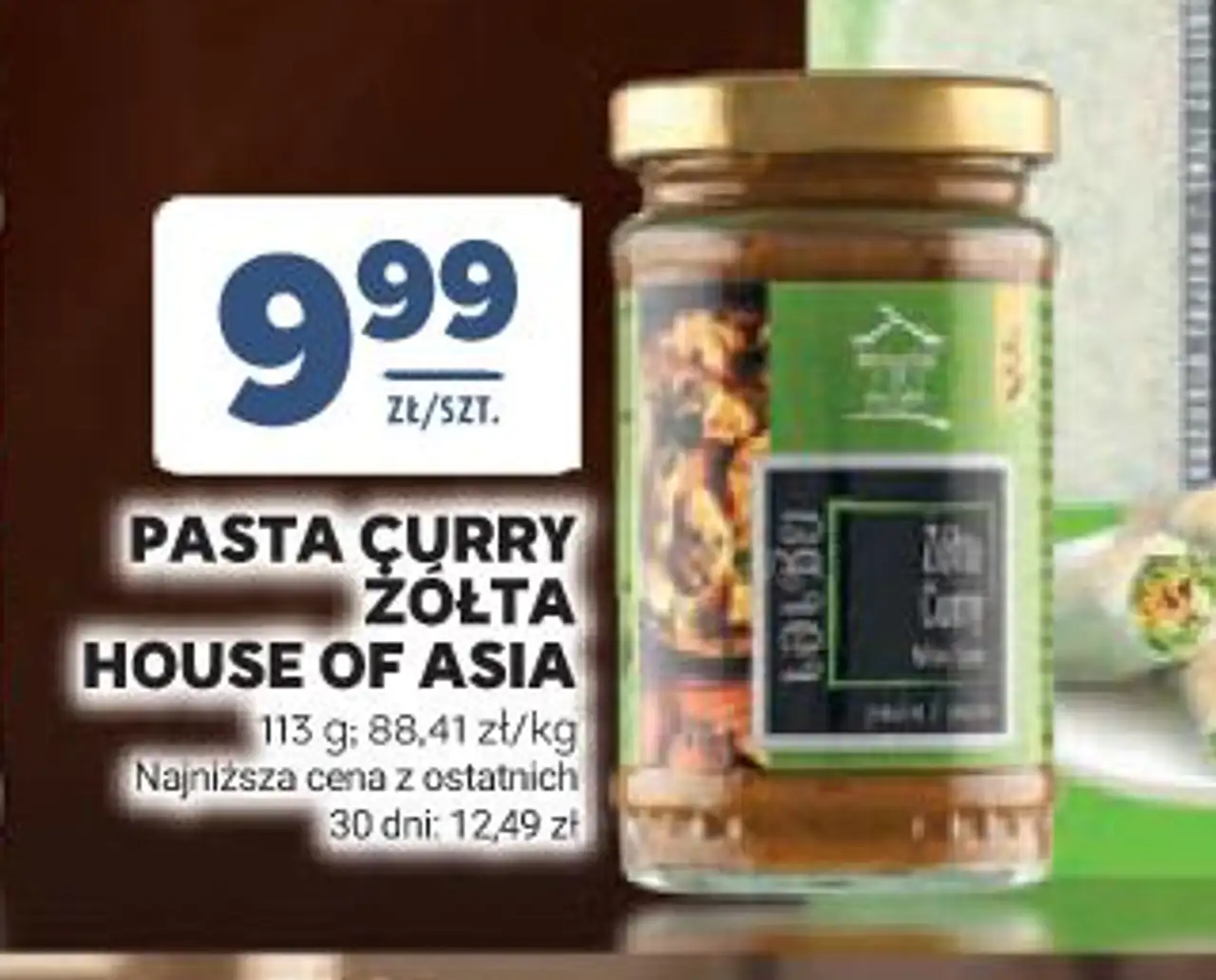PASTA CURRY ŻÓŁTA HOUSE OF ASIA