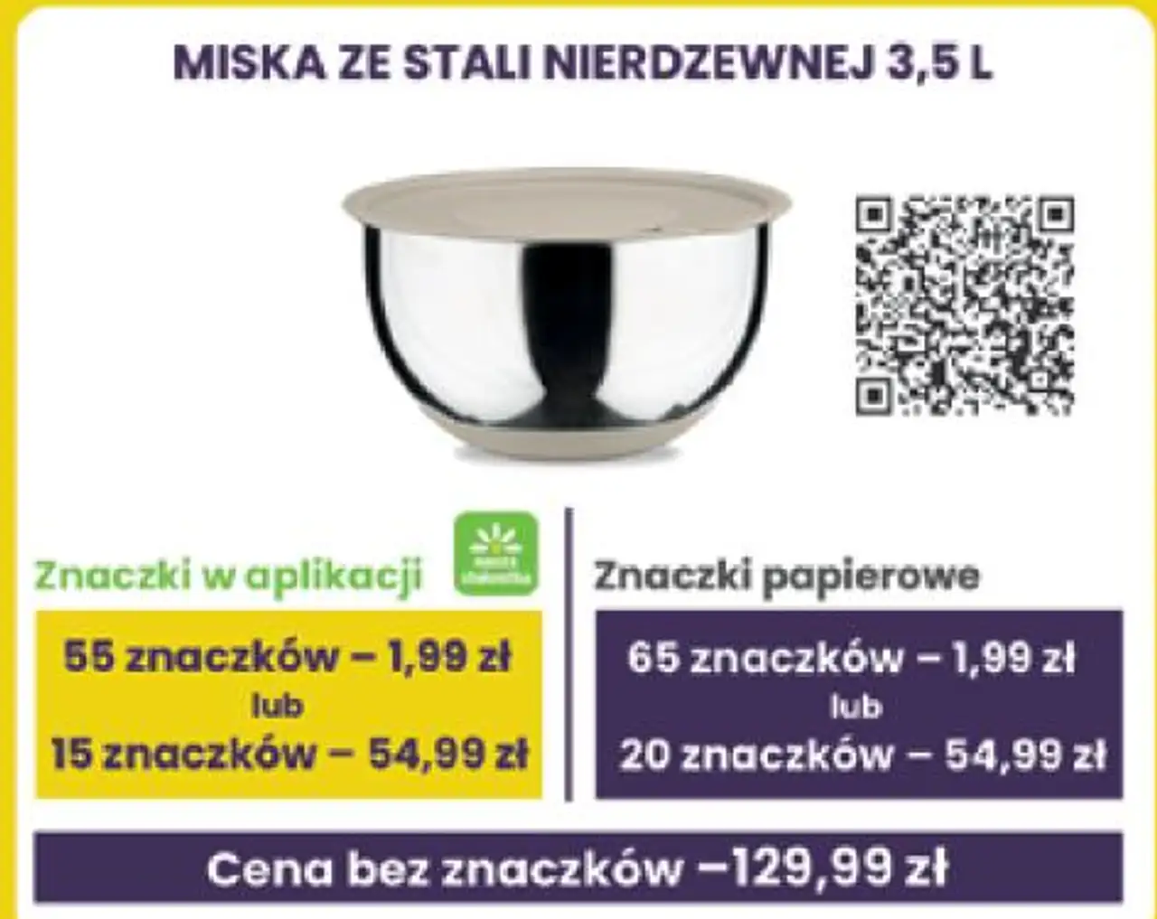 MISKA ZE STALI NIERDZEWNEJ 3,5 L