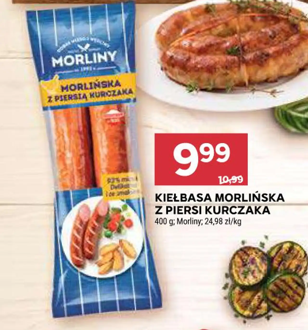 KIEŁBASA MORLIŃSKA Z PIERSI KURCZAKA
