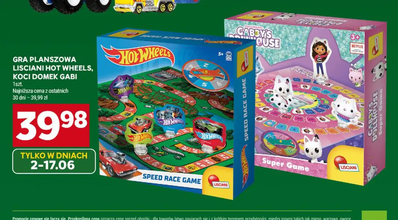 Gra planszowa Lisciani Hot Wheels, Koci domek Gabi