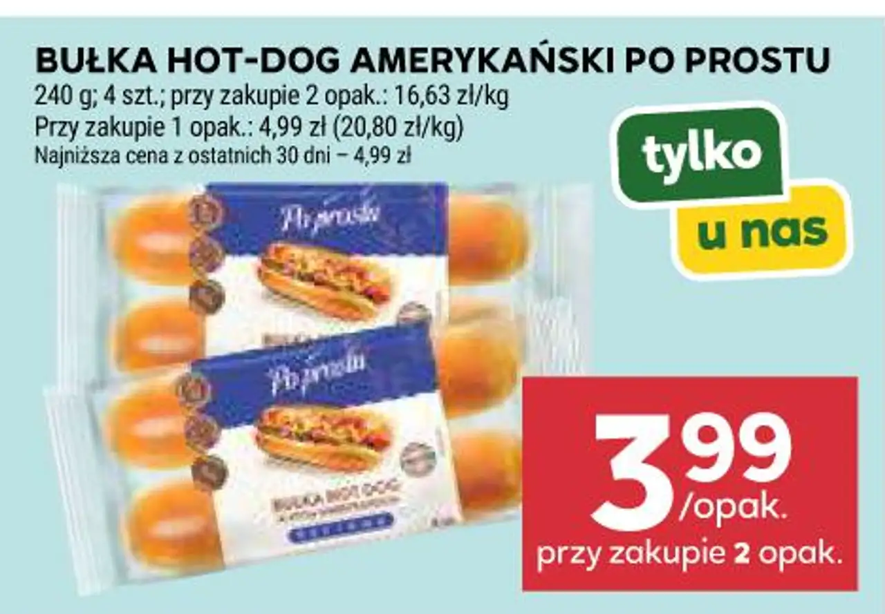 BUŁKA HOT-DOG AMERYKAŃSKI PO PROSTU
