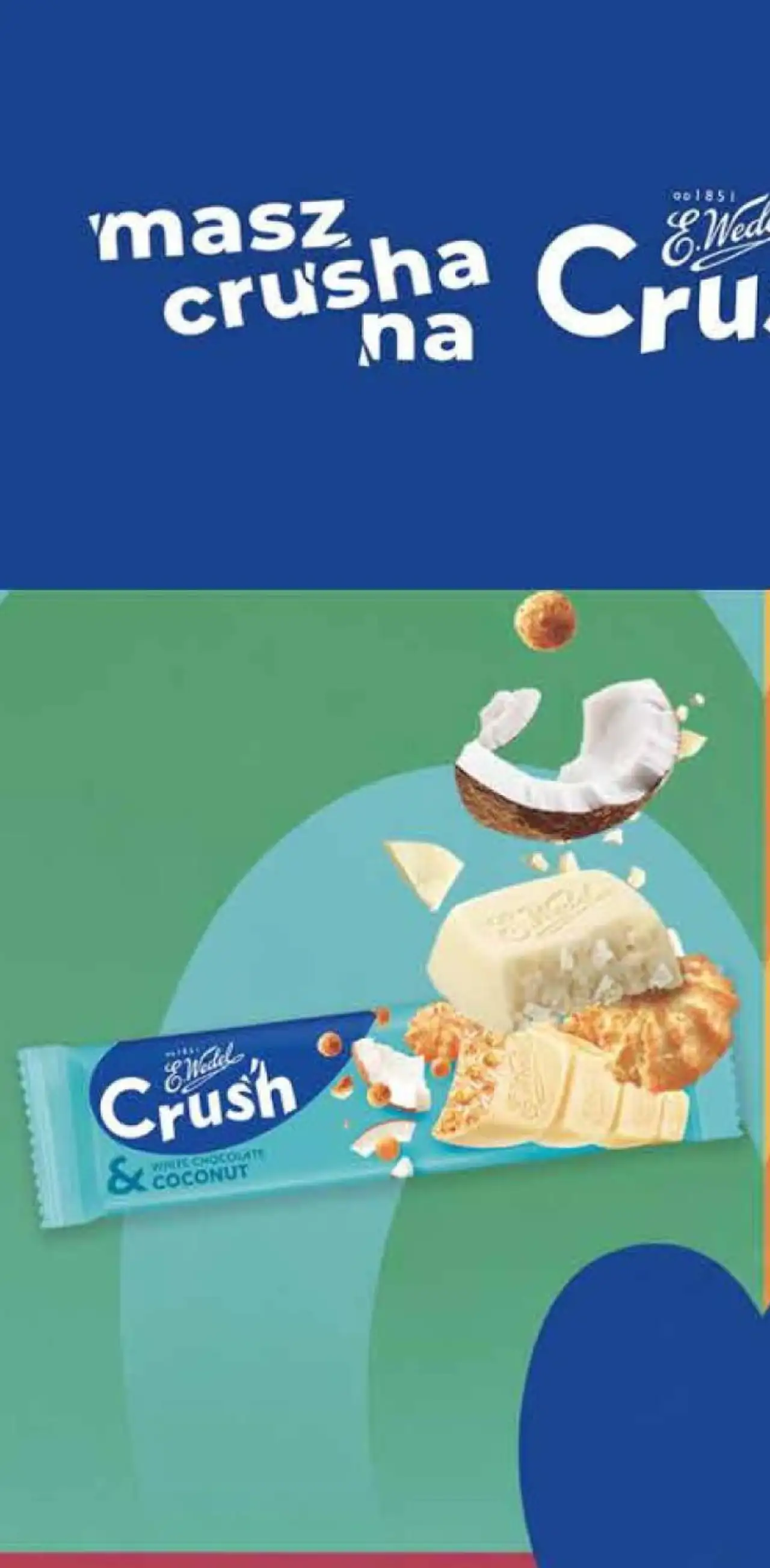 Baton E.Wedel Crush White Chocolate & Coconut