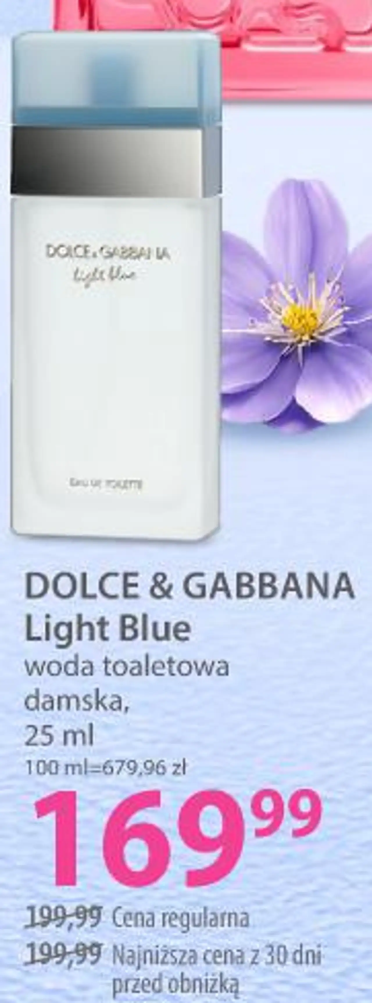 DOLCE & GABBANA Light Blue woda toaletowa damska, 25 ml