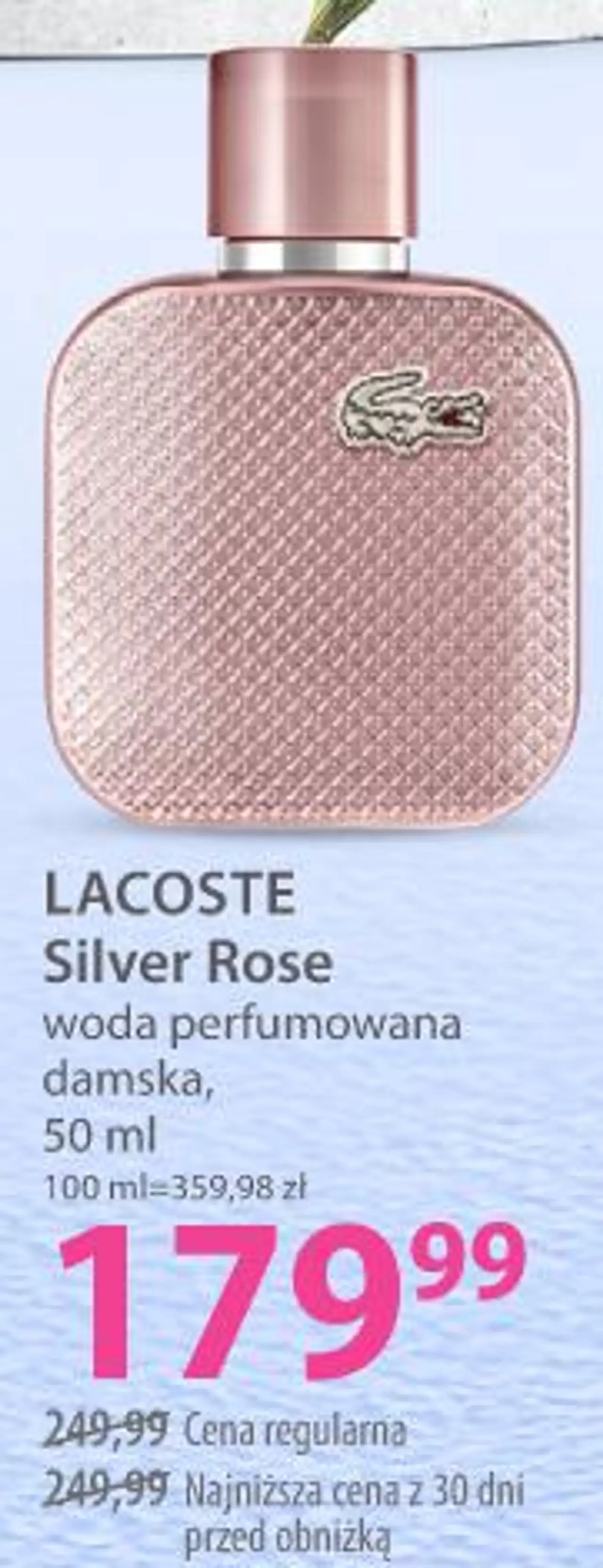 LACOSTE Silver Rose woda perfumowana damska, 50 ml