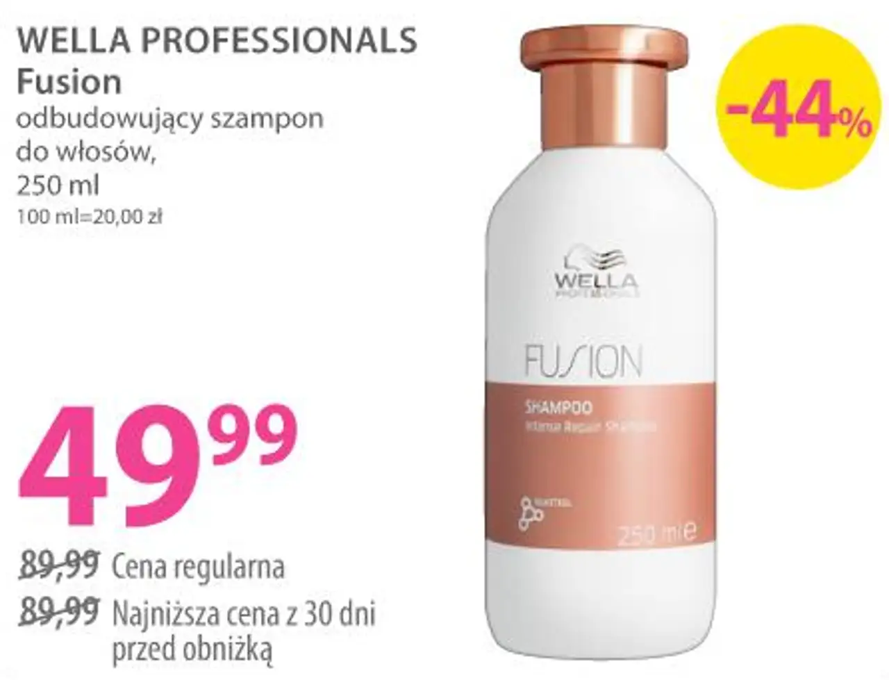 WELLA PROFESSIONALS Fusion odbudowujący szampon do włosów, 250 ml