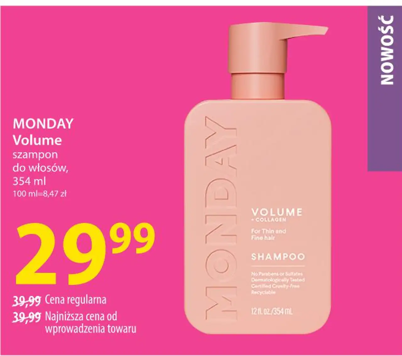 MONDAY Volume szampon do włosów