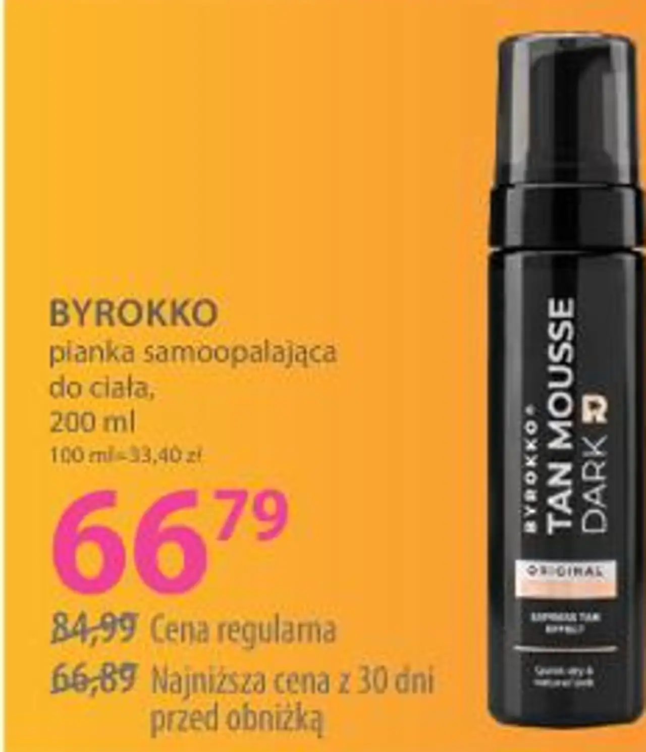 BYROKKO pianka samoopalająca do ciała, 200 ml
