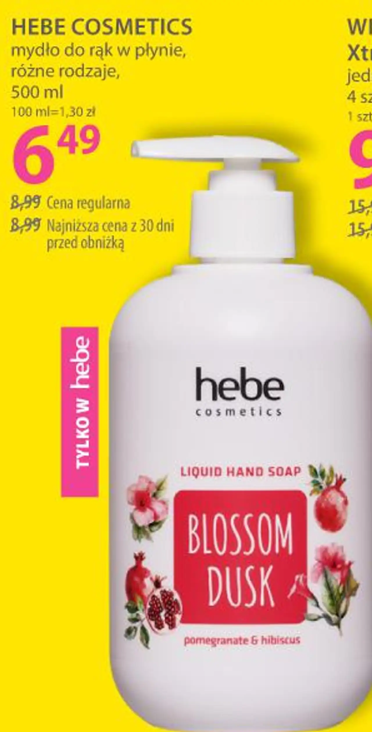 HEBE COSMETICS mydło do rąk w płynie, różne rodzaje, 500 ml