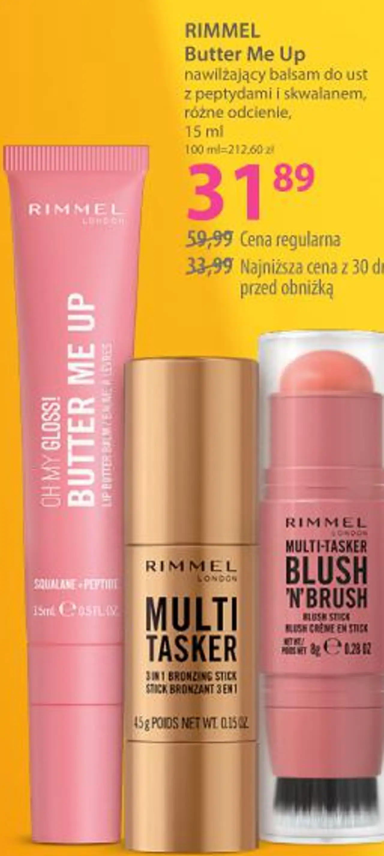 RIMMEL Butter Me Up nawilżający balsam do ust