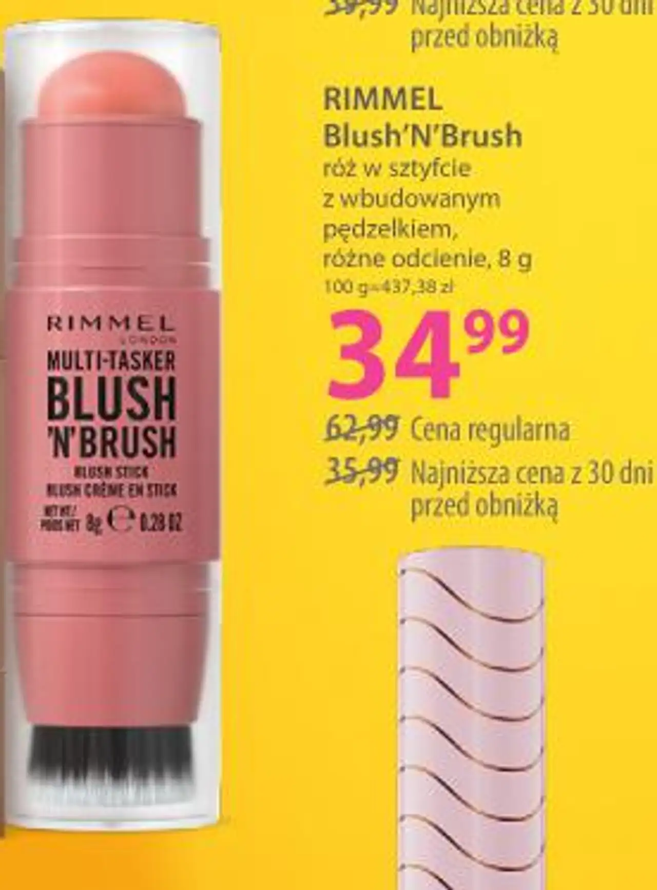 RIMMEL Blush'N'Brush róż w sztyfcie
