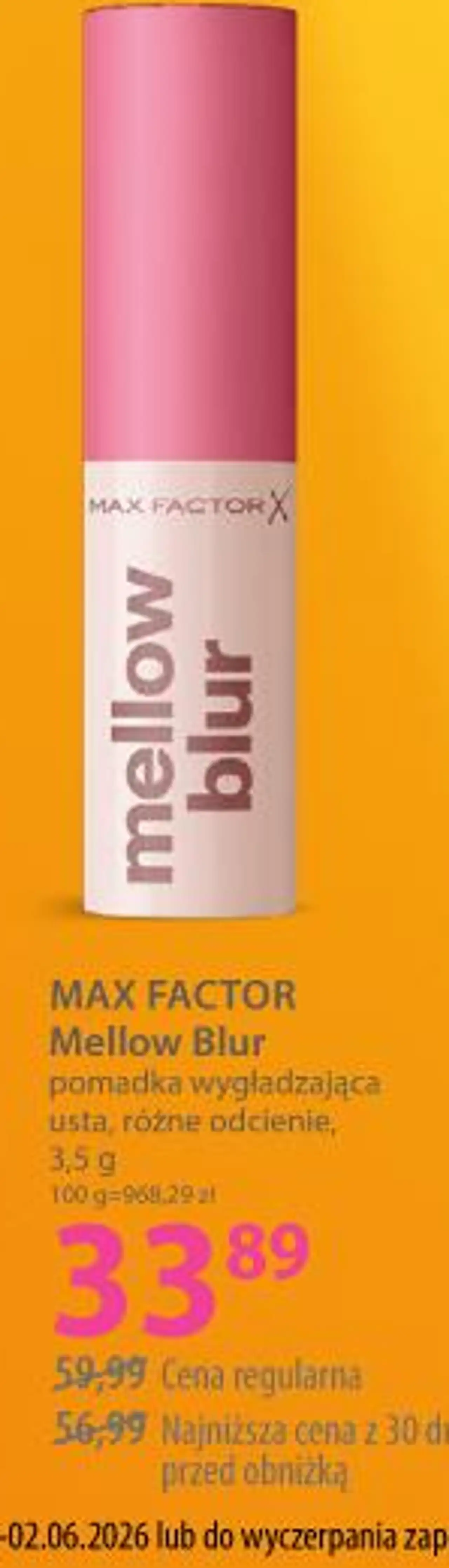 MAX FACTOR Mellow Blur pomadka wygładzająca usta