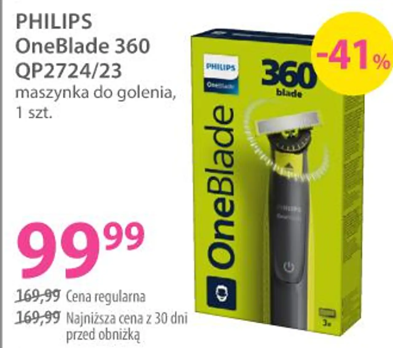 Philips OneBlade 360 QP2724/23 maszynka do golenia, 1 szt.