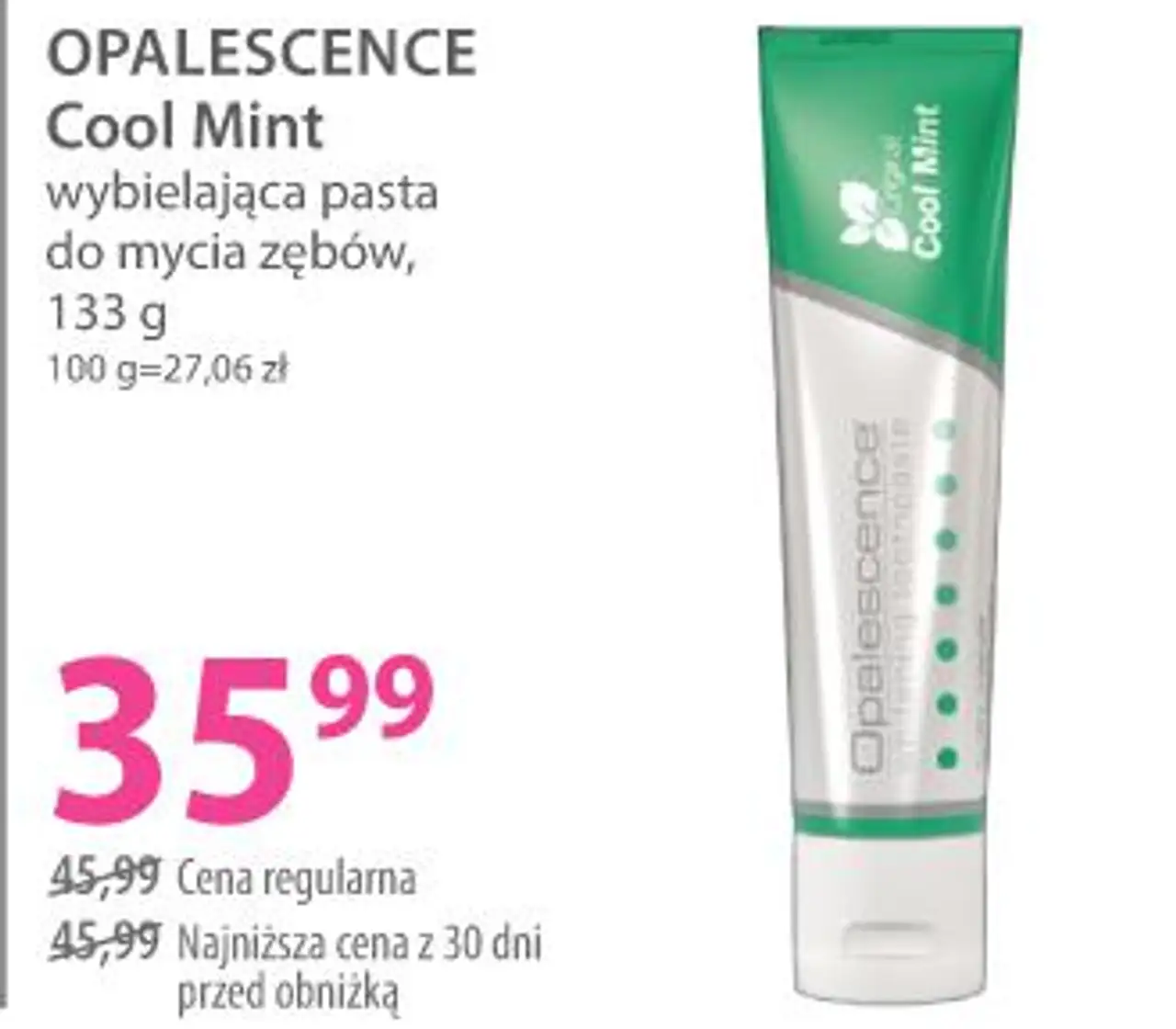 Opalescence Cool Mint wybielająca pasta do mycia zębów, 133 g