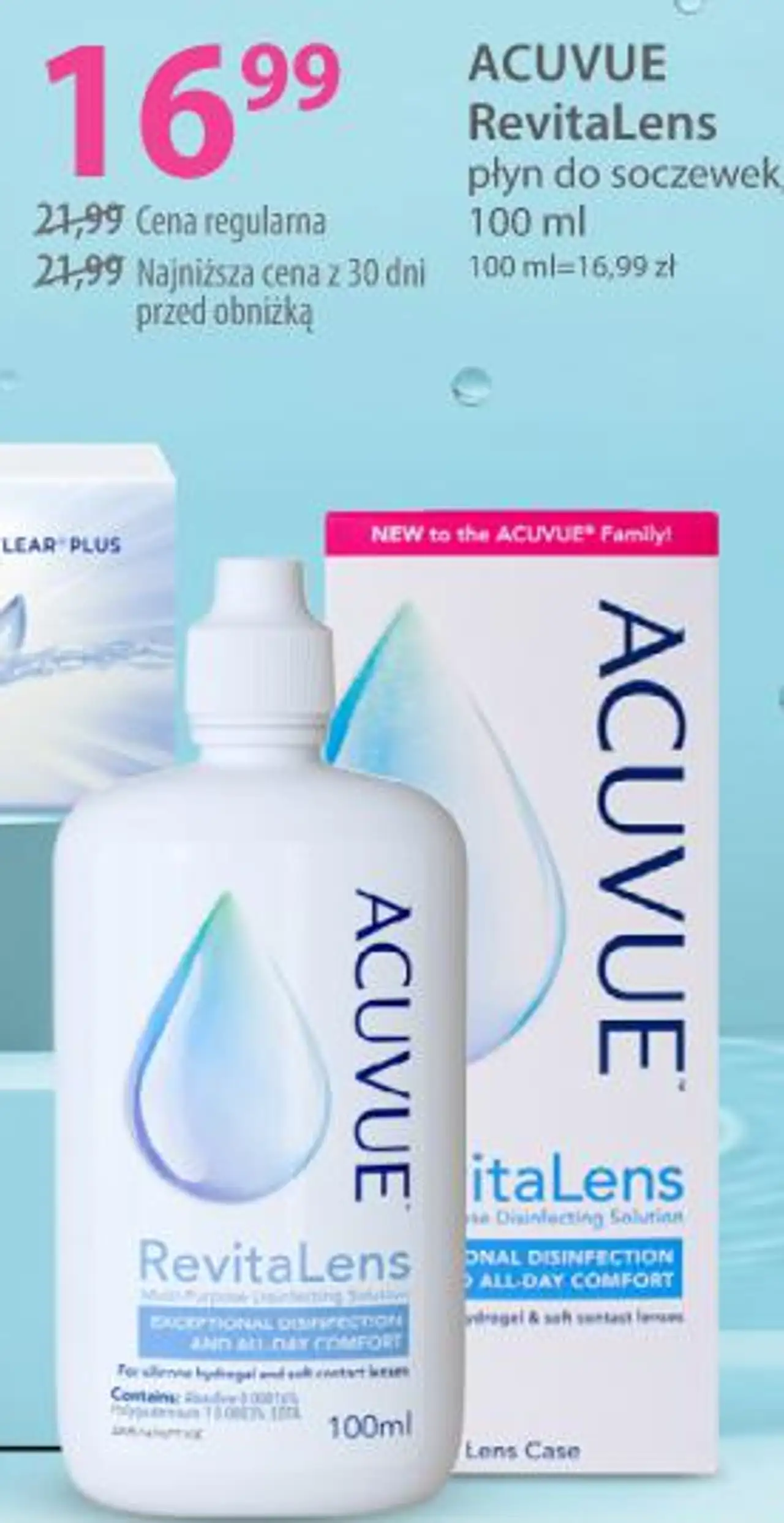 ACUVUE RevitaLens płyn do soczewek, 100 ml