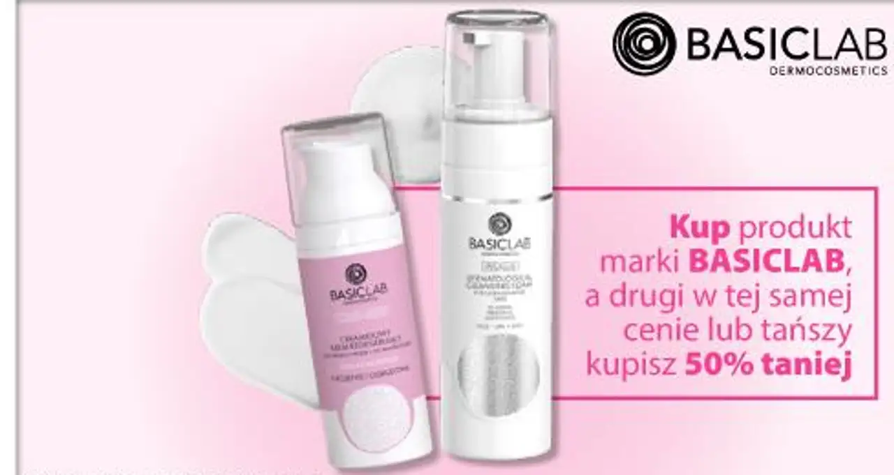 Kup produkt marki BASICLAB, a drugi w tej samej cenie lub tańszy kupisz 50% taniej