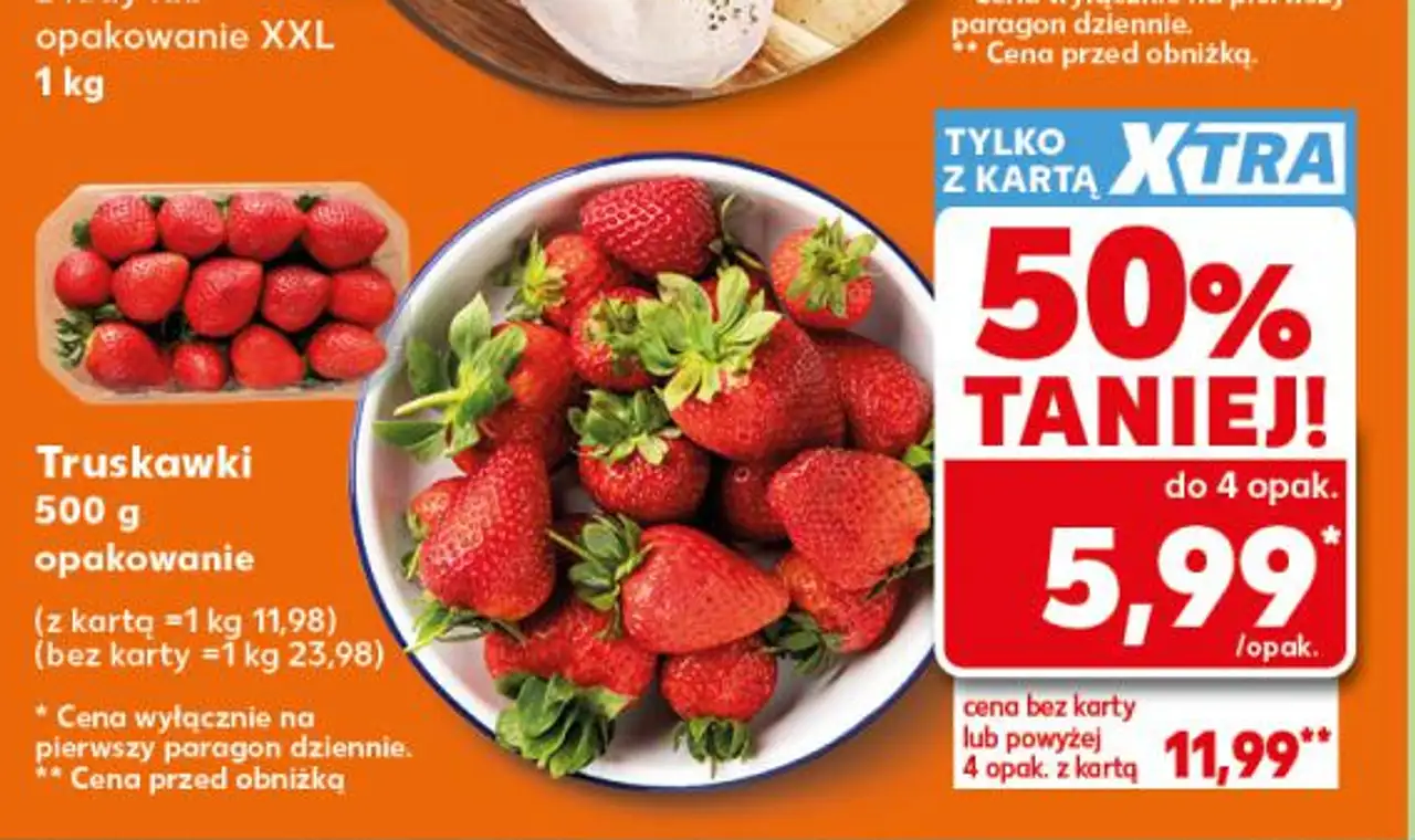 Truskawki 500 g opakowanie