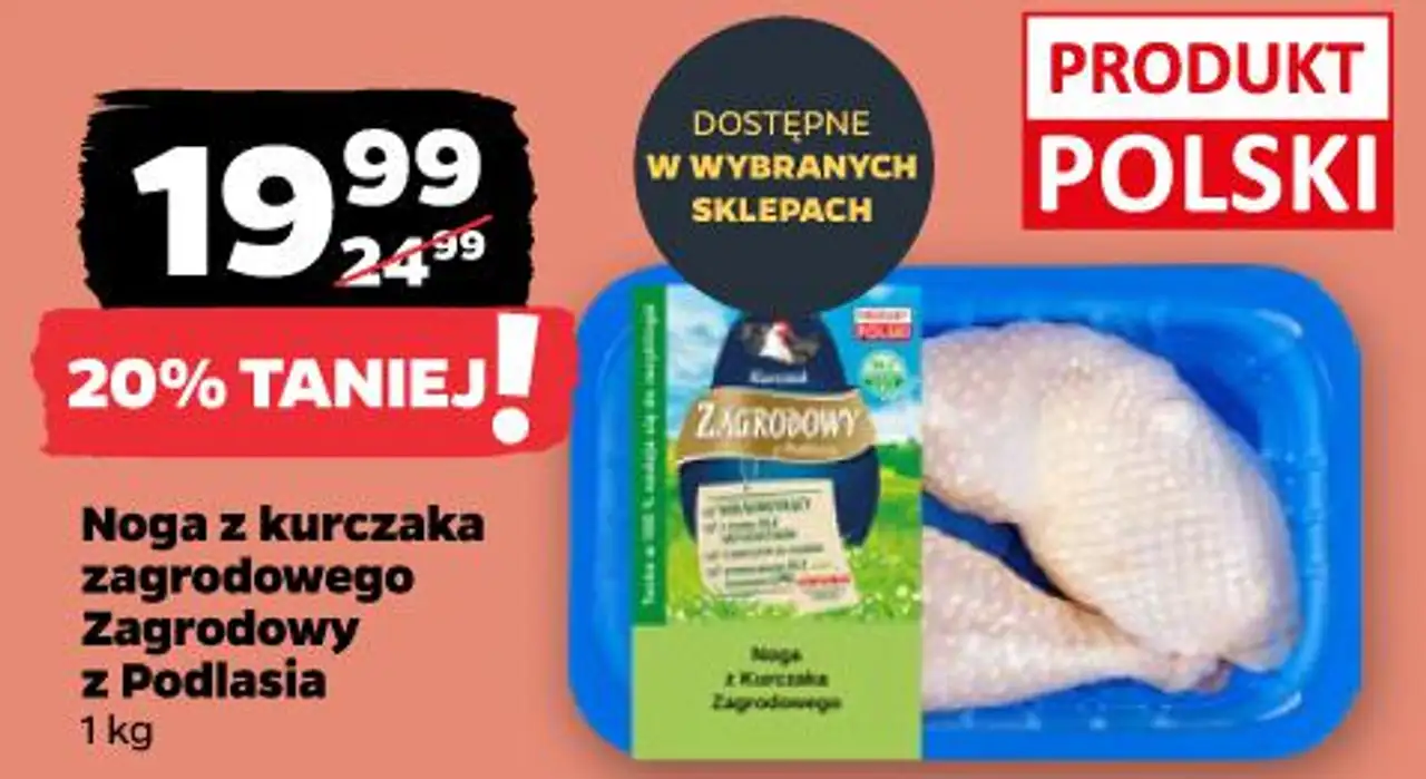 Noga z kurczaka zagrodowego Zagrodowy z Podlasia