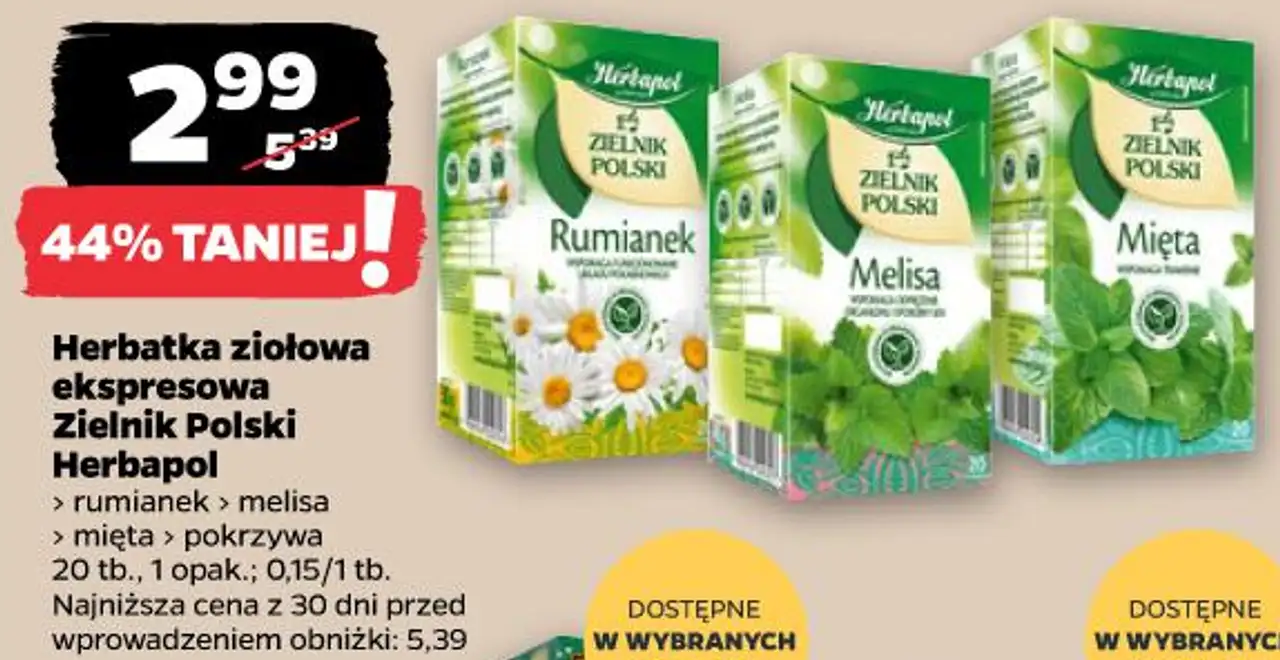 Herbatka ziołowa ekspresowa Zielnik Polski Herbapol