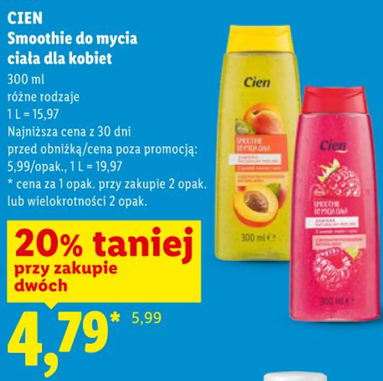 CIEN Smoothie do mycia ciała dla kobiet