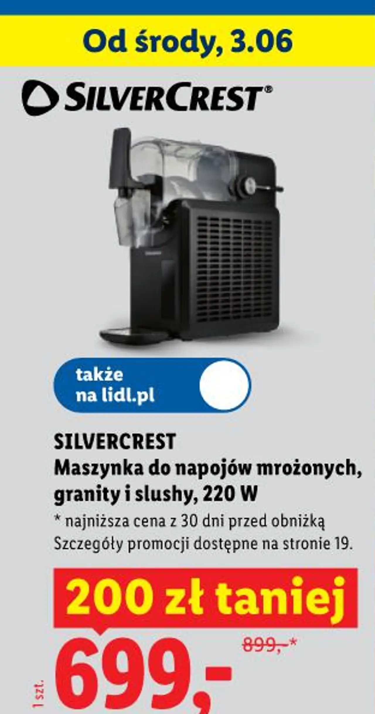 SILVERCREST Maszynka do napojów mrożonych, granity i slushy, 220 W