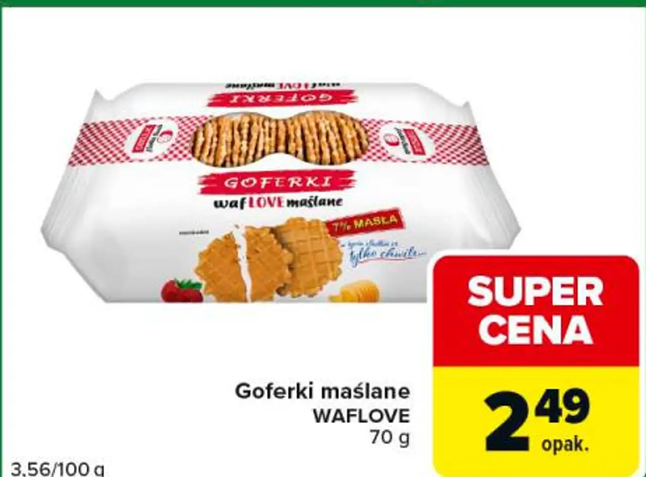 Goferki maślane WAFLOVE 70 g