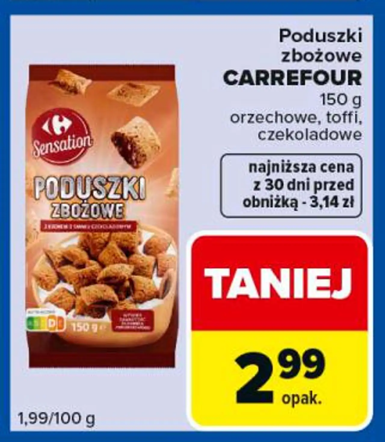 Poduszki zbożowe CARREFOUR