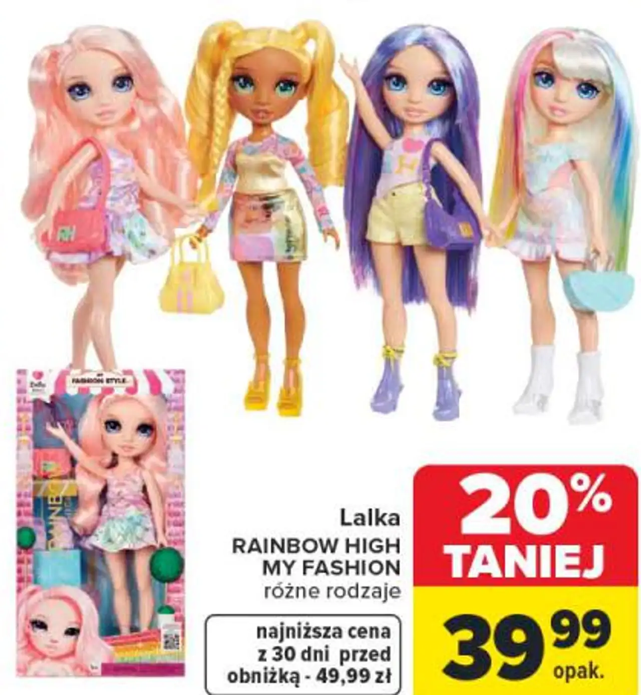 Lalka RAINBOW HIGH MY FASHION różne rodzaje