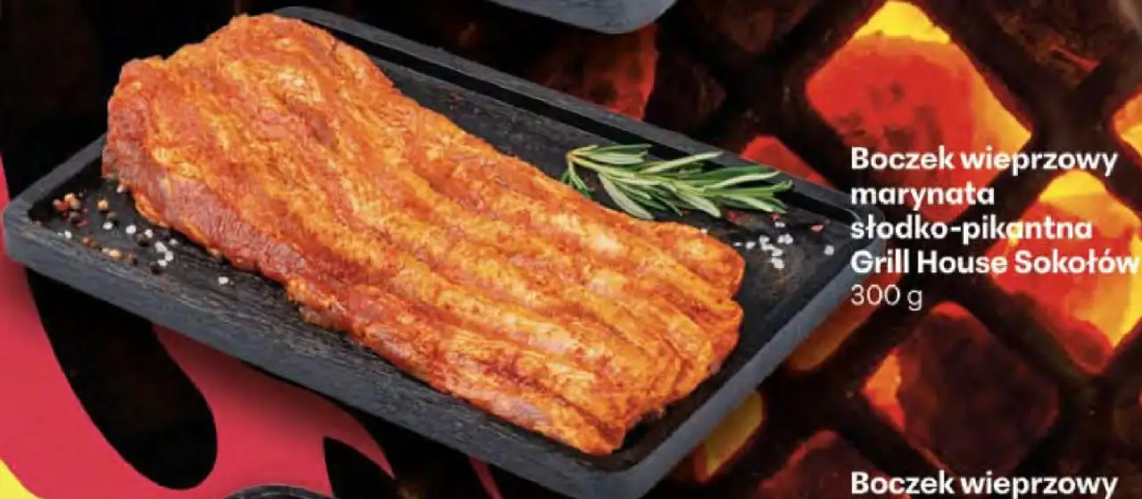 Boczek wieprzowy marynata słodko-pikantna Grill House Sokołów