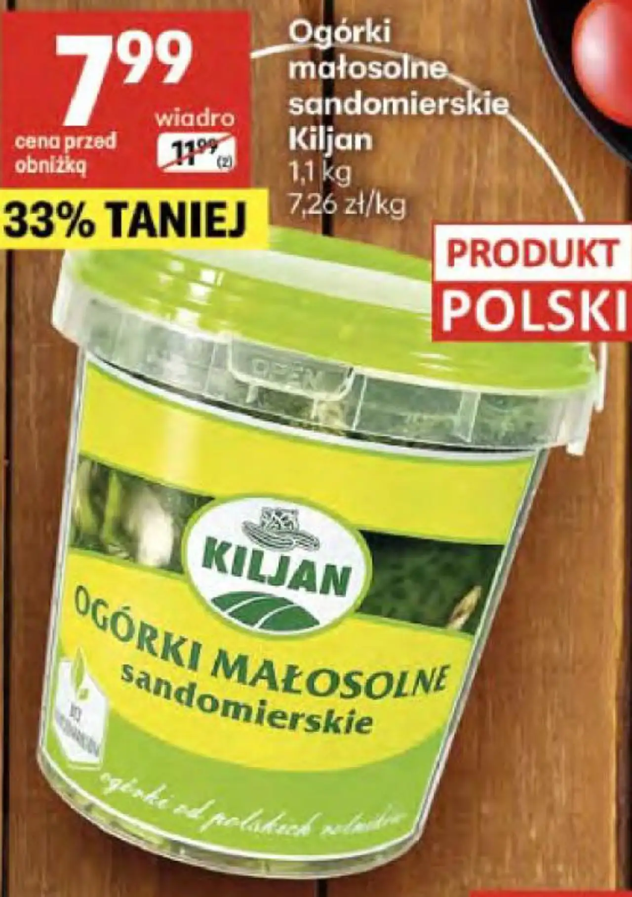 Ogórki małosolne sandomierskie Kiljan