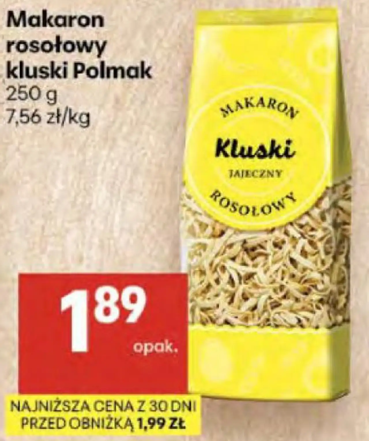 Makaron rosołowy kluski Polmak 250 g