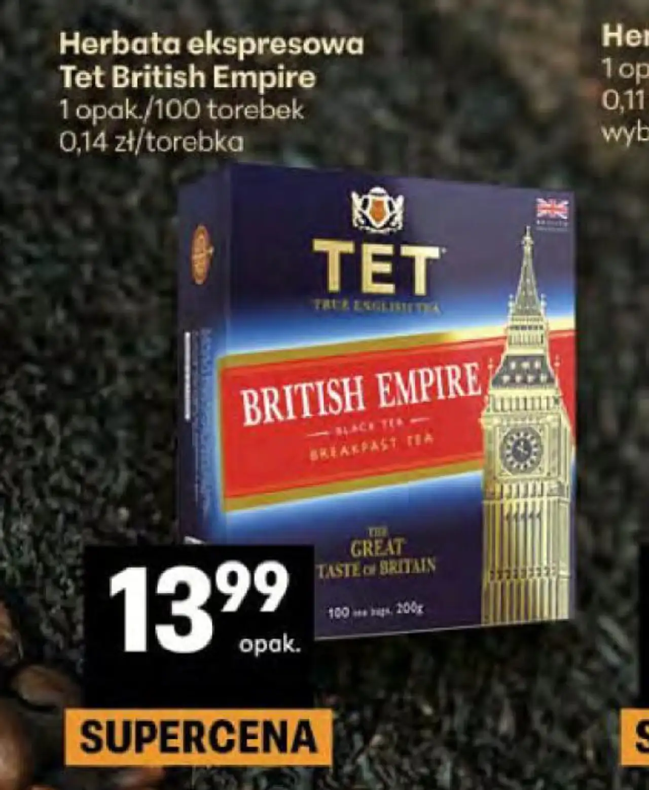 Herbata ekspresowa Tet British Empire 1 opak./100 torebek