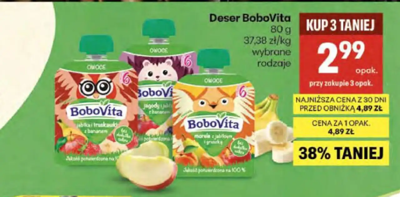Deser BoboVita 80 g wybrane rodzaje