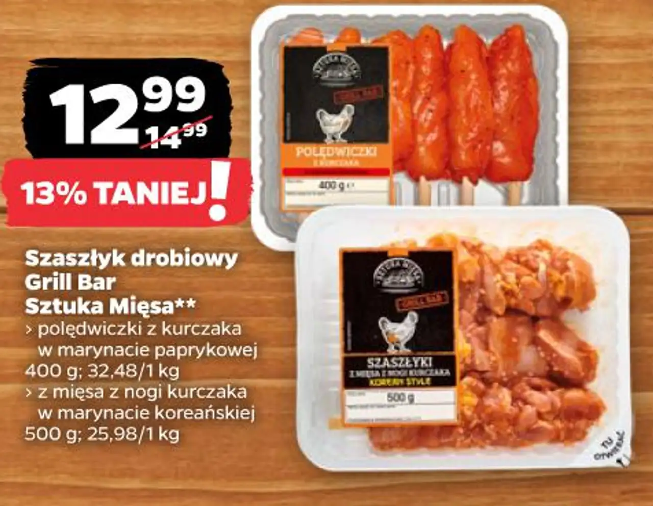 Szaszłyk drobiowy Grill Bar Sztuka Mięsa**