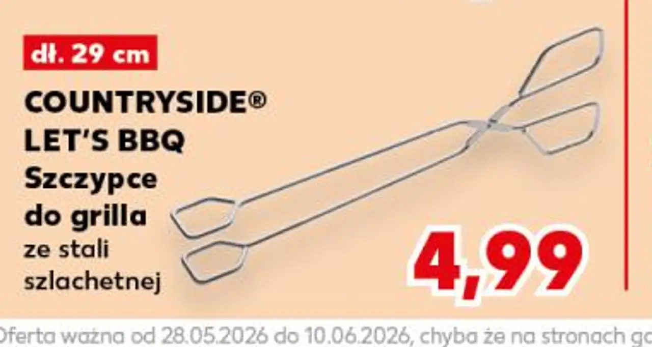 COUNTRYSIDE® LET'S BBQ Szczypce do grilla
